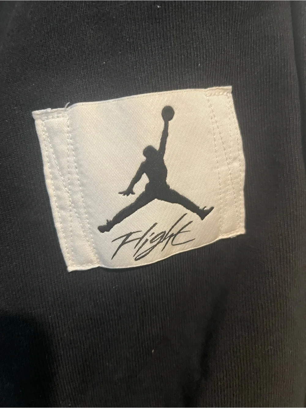 Michael Jordan Men's M Black Jogger Pants 2 front slide pockets 1 Back Zip pock